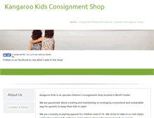 Tablet Screenshot of kangarookidschicago.com